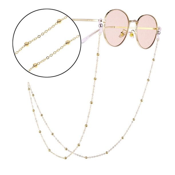 Eyeglass Chain Sunglasses Beaded Glasses Lanyard Holder Eyewear Rope Necklace 